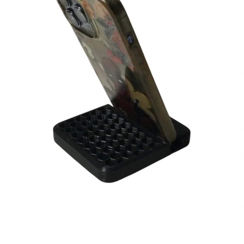 3D Printed Black Phone Stand